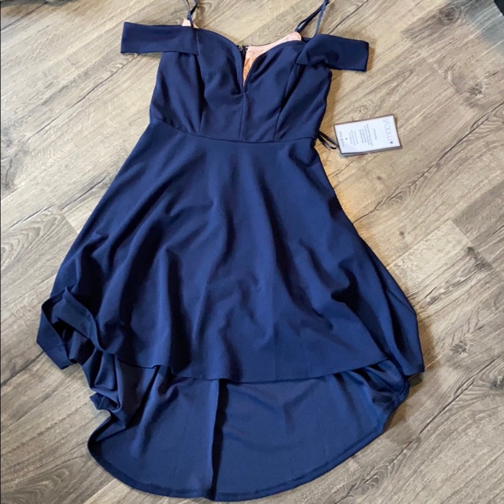 Navy cocktail dress